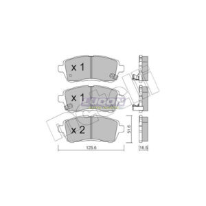 Metelli Brake Pad Set Front 22-0793-1