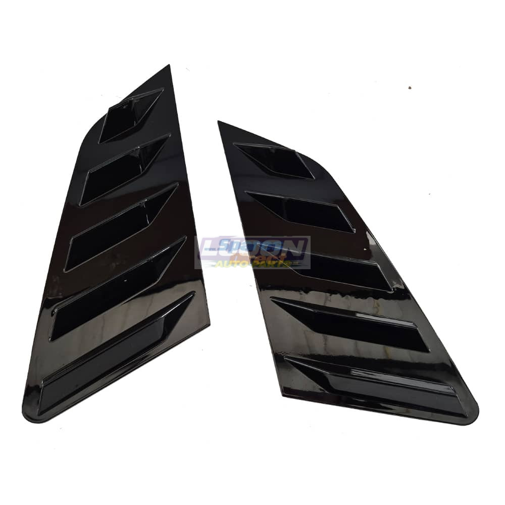 Audi A3/S3/RS3 8Y Hatchback Rear 1/4 Glass Window Louvers Gloss Black 21+
