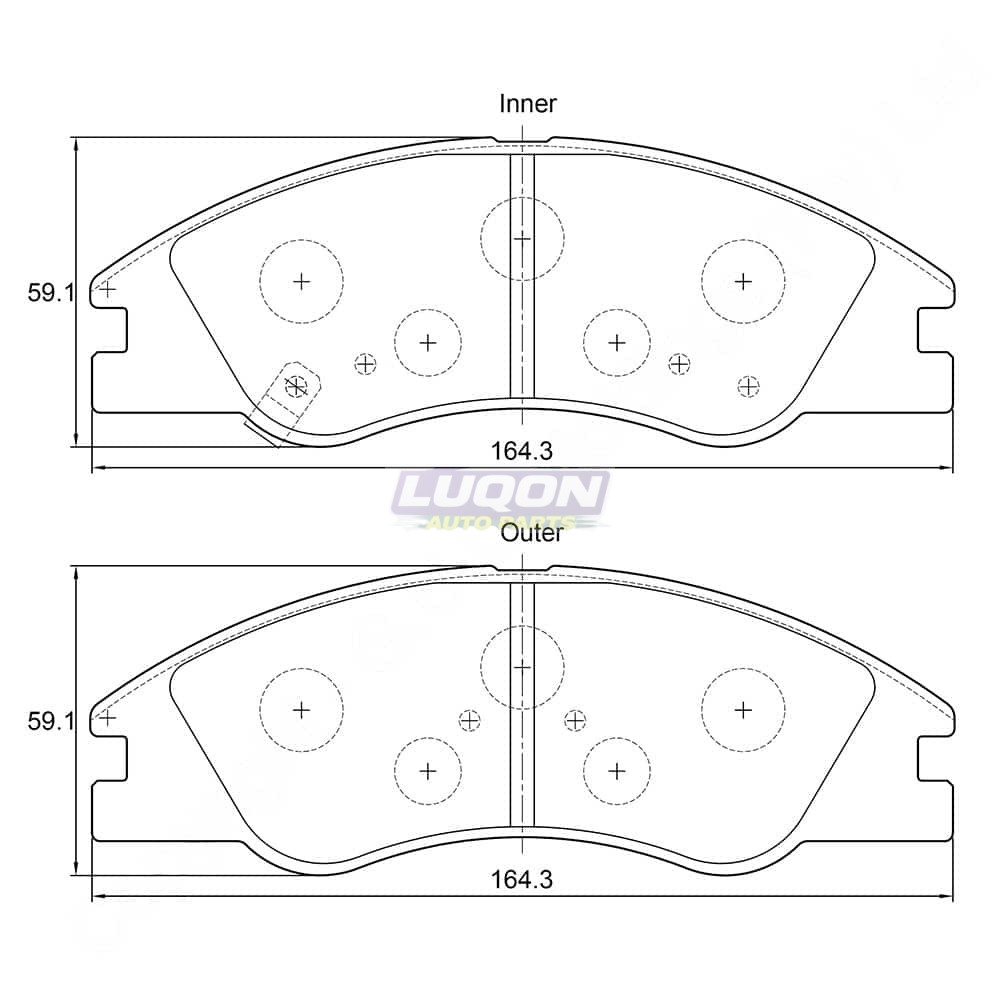 Premium Ferodo Brake Pads (Front) for Kia Cerato