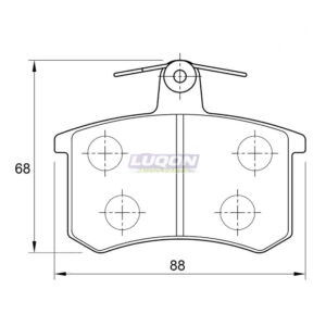 Premium Brake Pads (front) for Alfa , Audi ,Lancia, Volkswagen