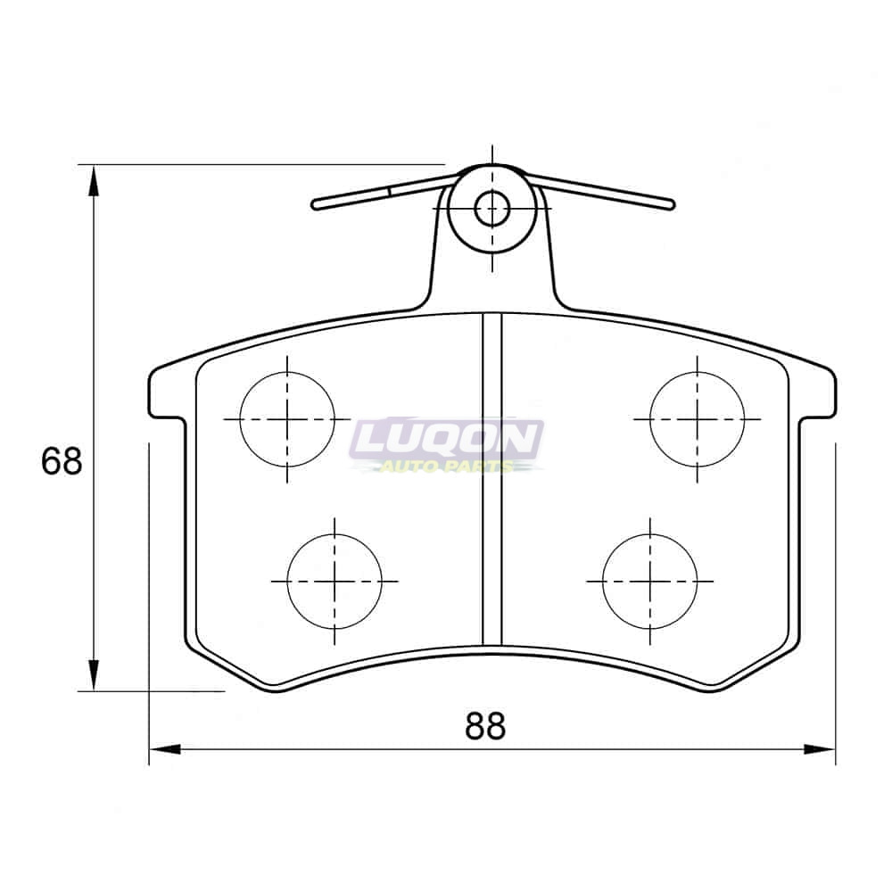 Premium Brake Pads (front) for Alfa , Audi ,Lancia, Volkswagen