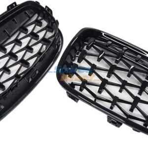 BMW F20 1 Series Kidney Grille Set Diamond Style Gloss Black 11-14